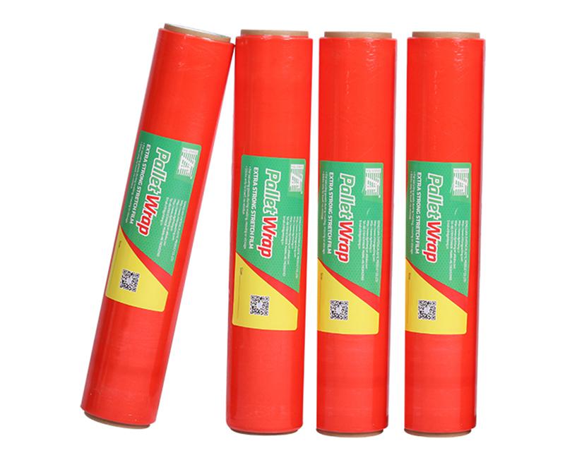 Red stretch film