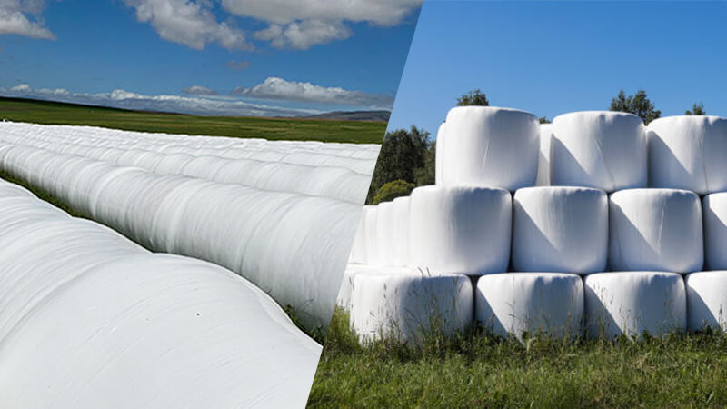 Using Plastic Wrap for Hay Bales 2